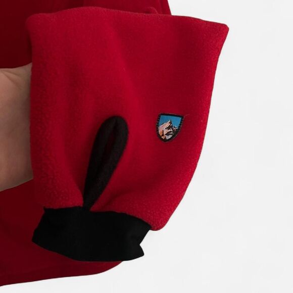 Y2K Retro Hikecore Red Kühl Fleece Zip-Up – Multicolor Zipper (Size M) - Picture 5 of 8